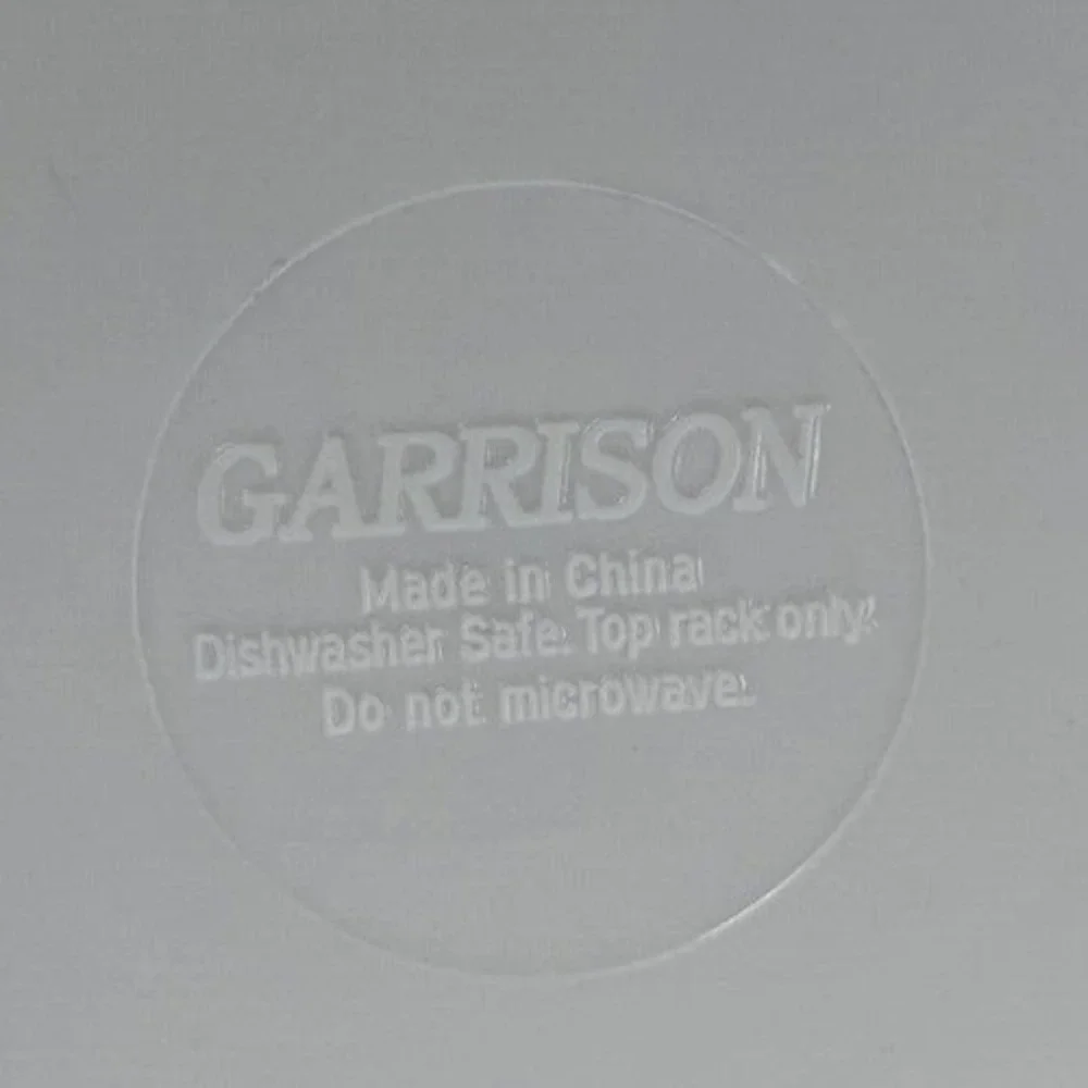Set of 5 Garrison Melamine Dinner Plates Mustard White 10-7/8